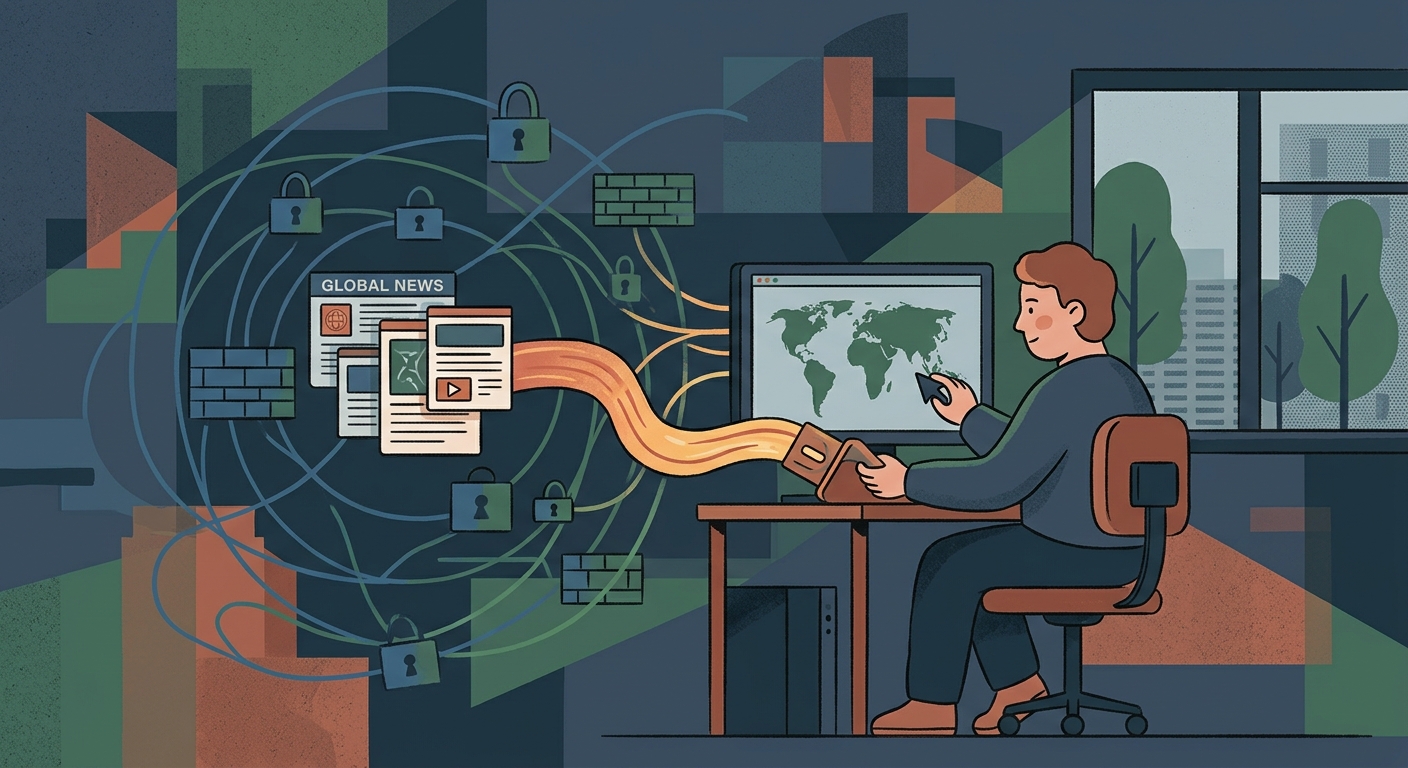 Evading Deep Packet Inspection (DPI) to Access Unfiltered Global News