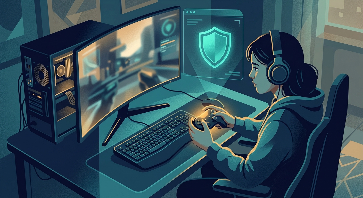 Gaming account security and protection on public Wi-Fi networks