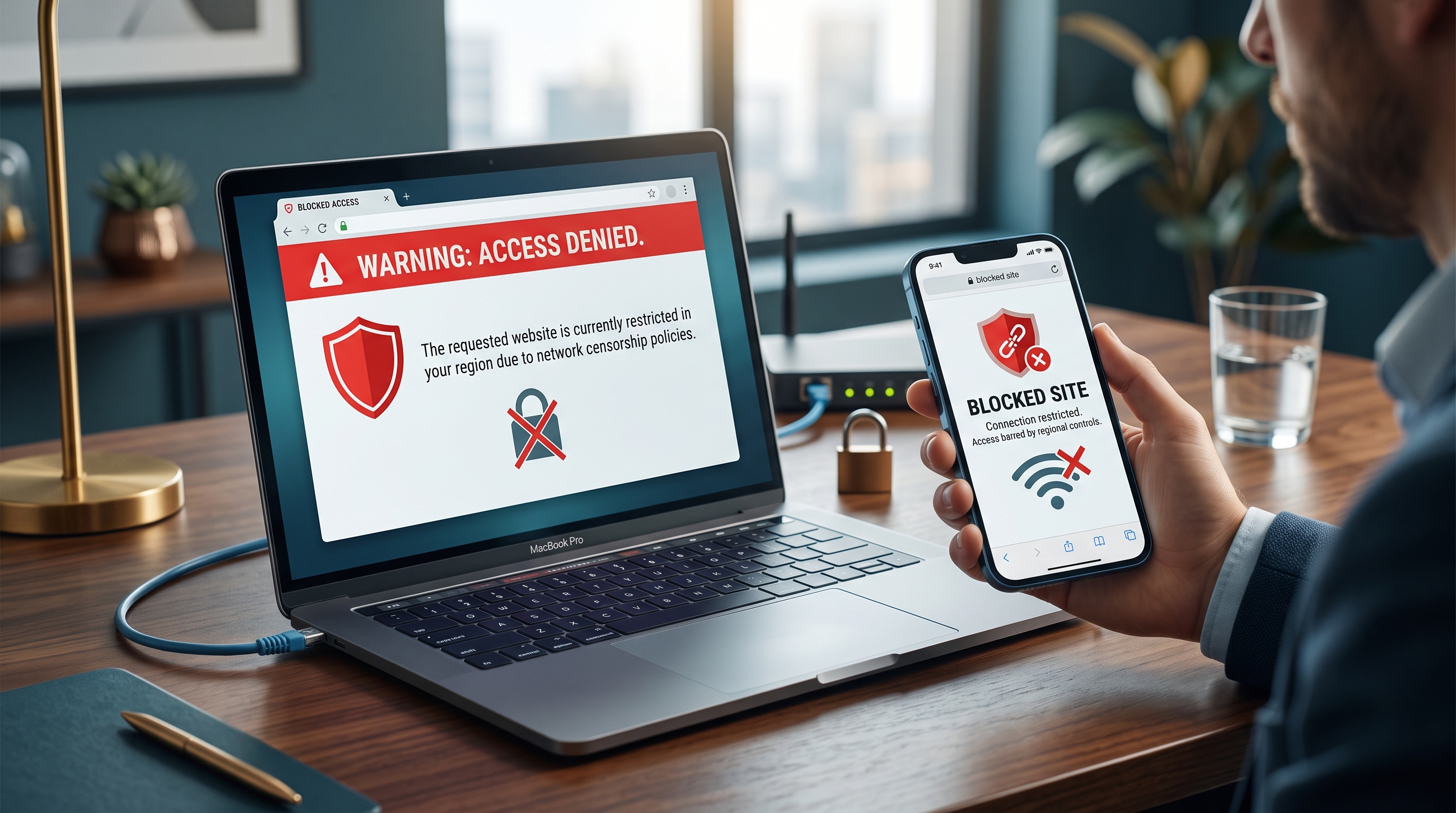 ISP blocking websites censorship bypass on iPhone and Mac
