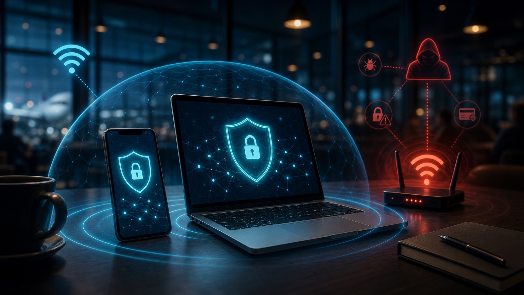 Warning signs of unsafe public Wi-Fi networks