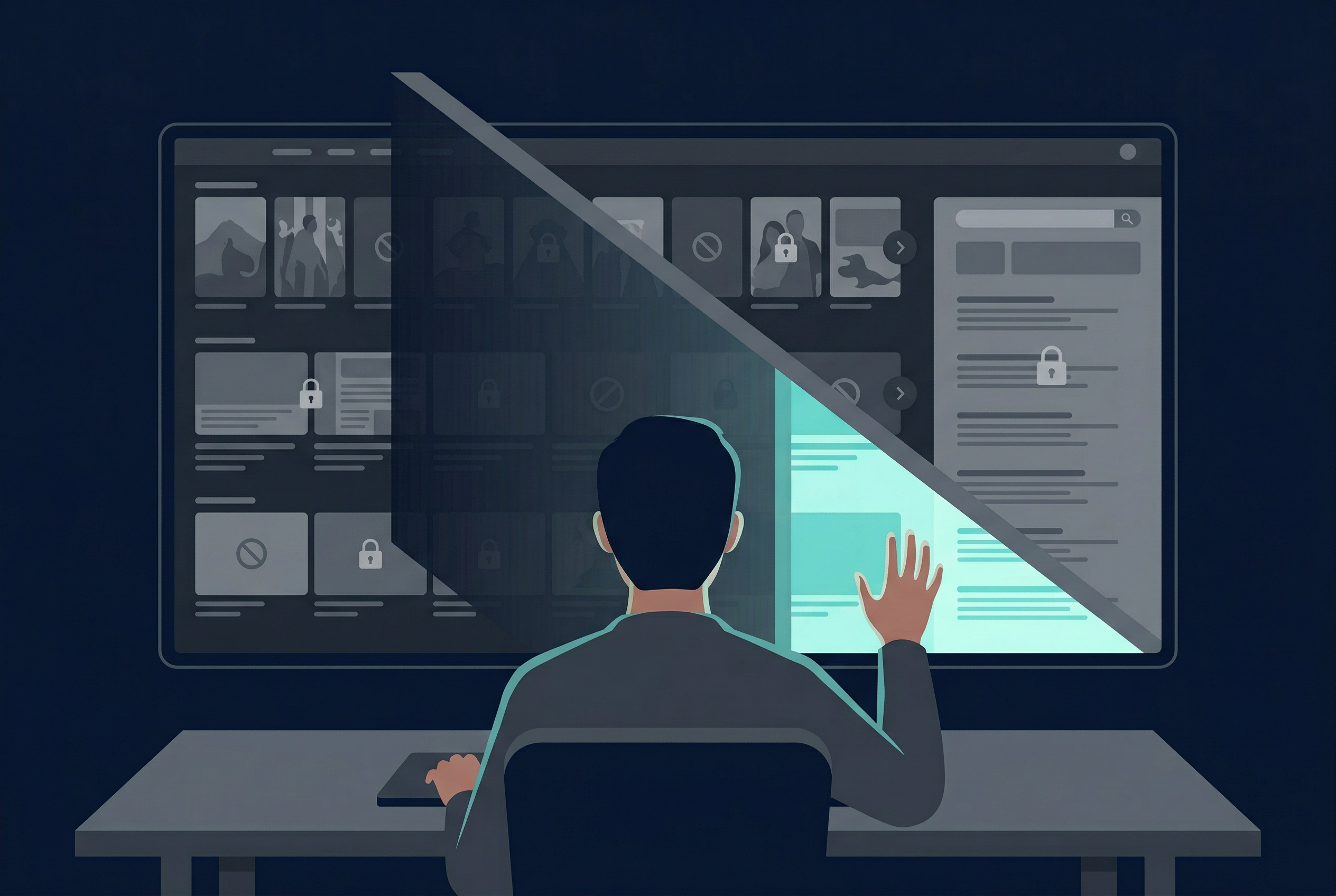 Global map with location-based content zones